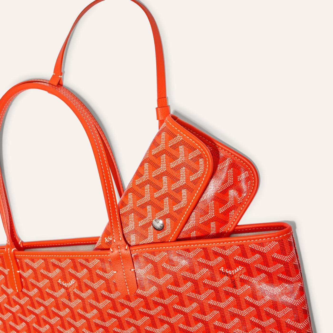 Goyard Saint Louis GM Tote Bag Orange - Image 4
